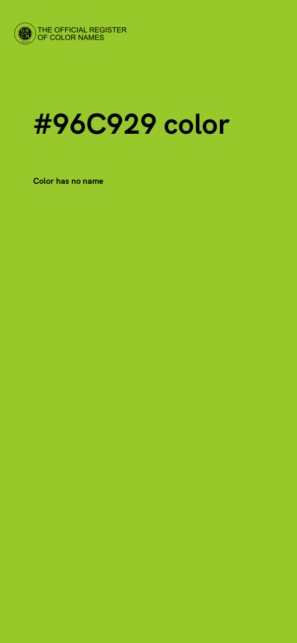 #96C929 color image