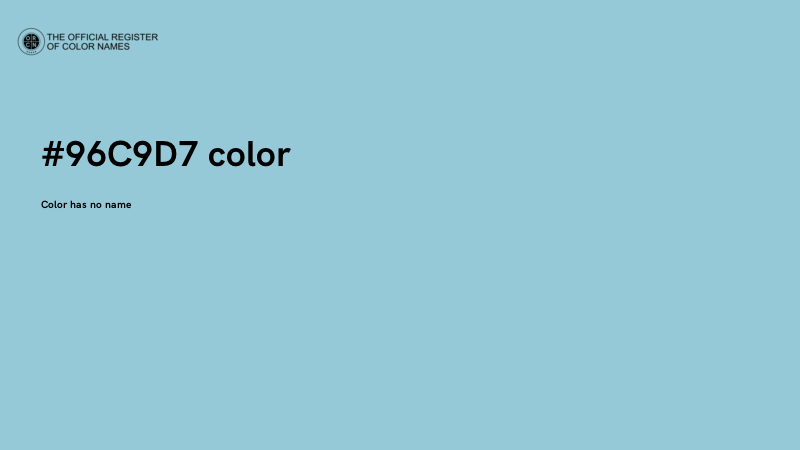 #96C9D7 color image