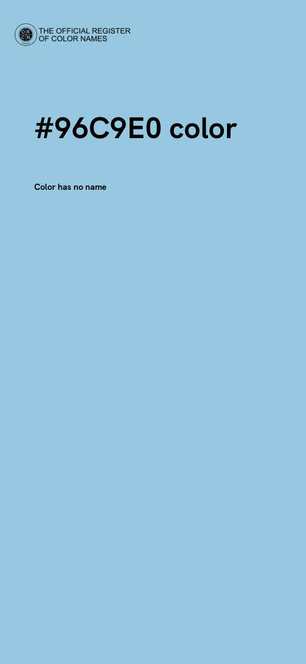 #96C9E0 color image
