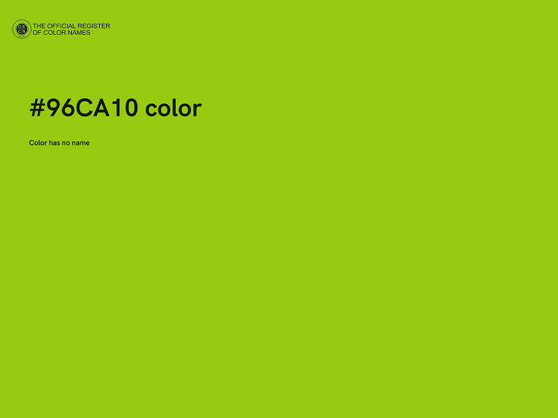 #96CA10 color image