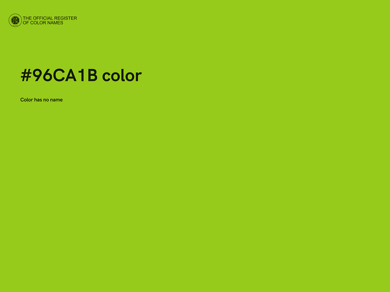 #96CA1B color image