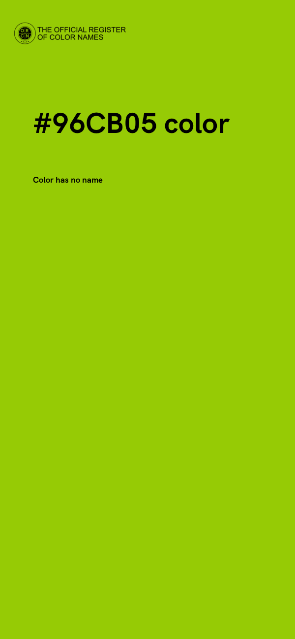 #96CB05 color image