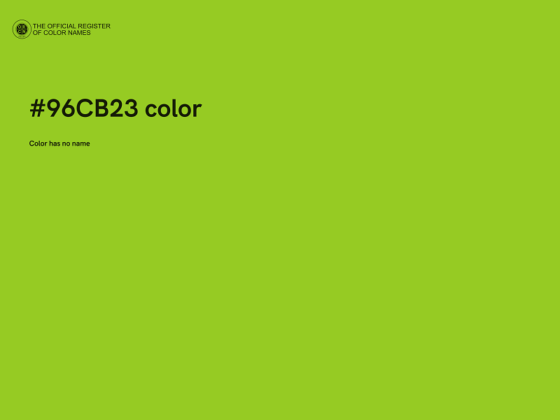 #96CB23 color image