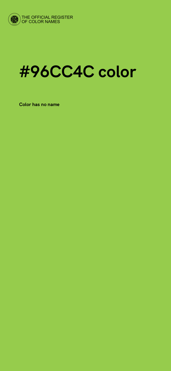 #96CC4C color image