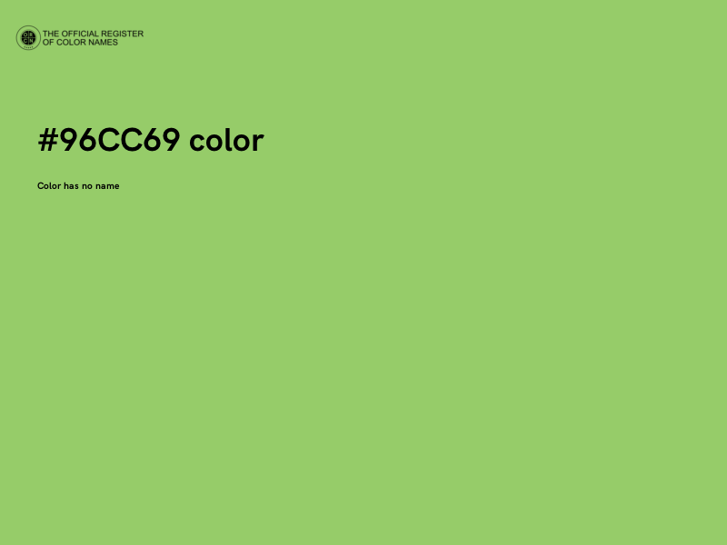 #96CC69 color image