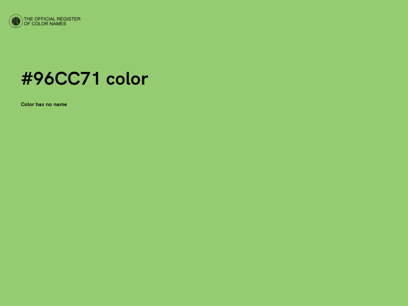 #96CC71 color image
