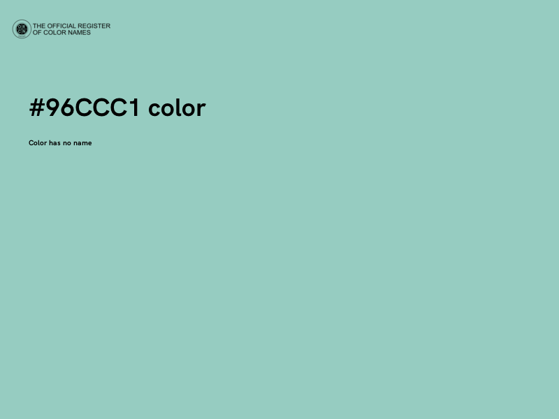 #96CCC1 color image