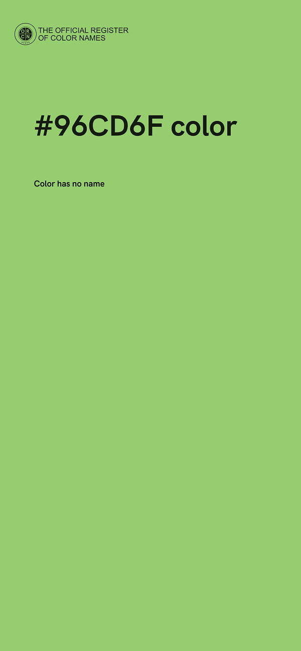#96CD6F color image