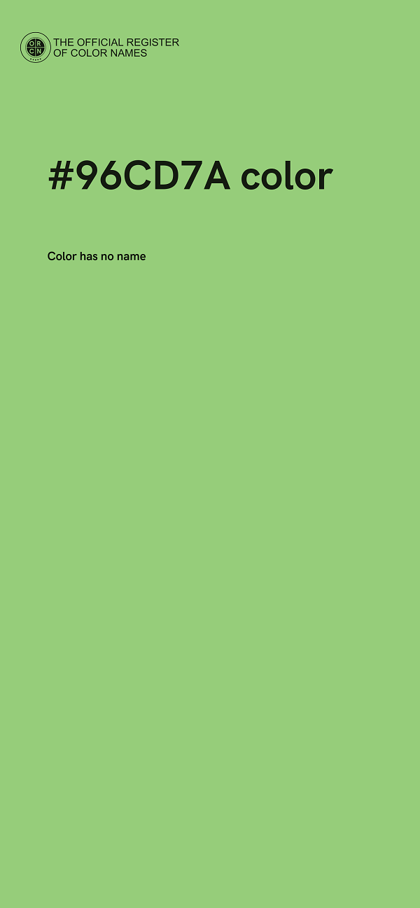 #96CD7A color image