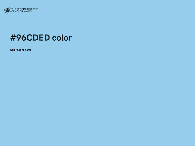 #96CDED color image