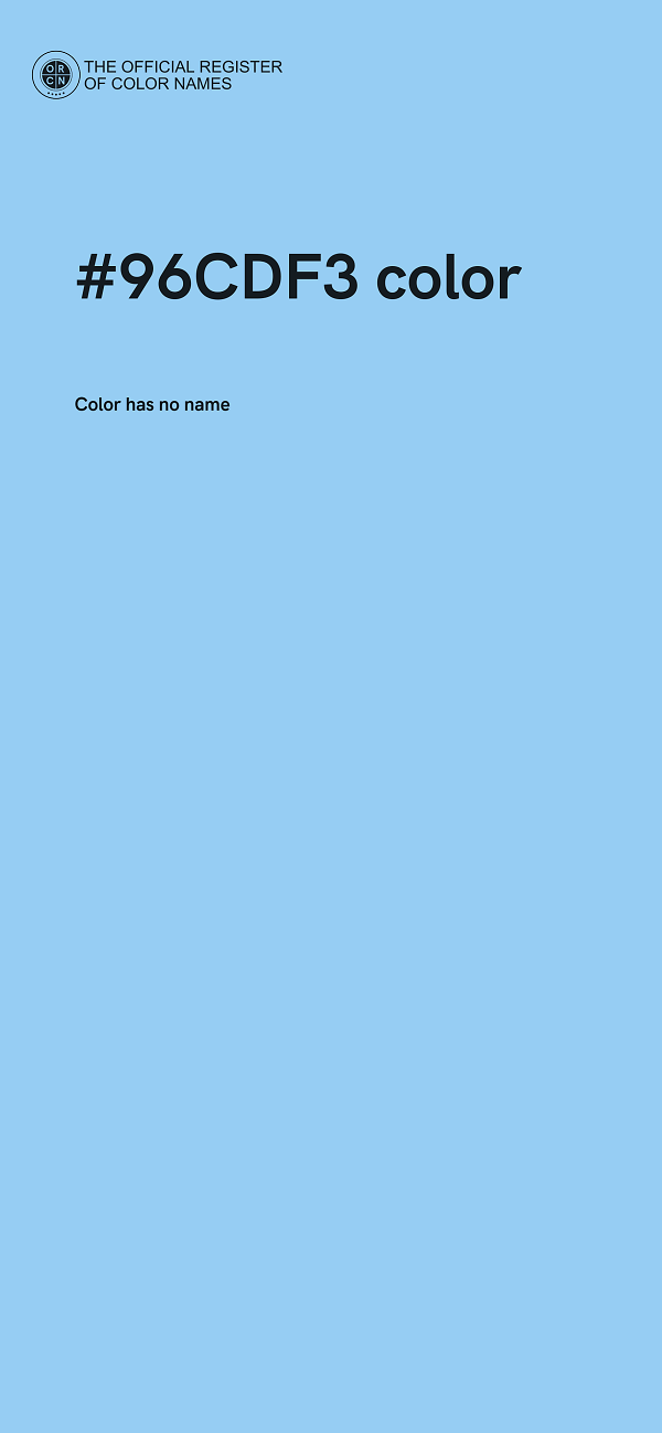#96CDF3 color image