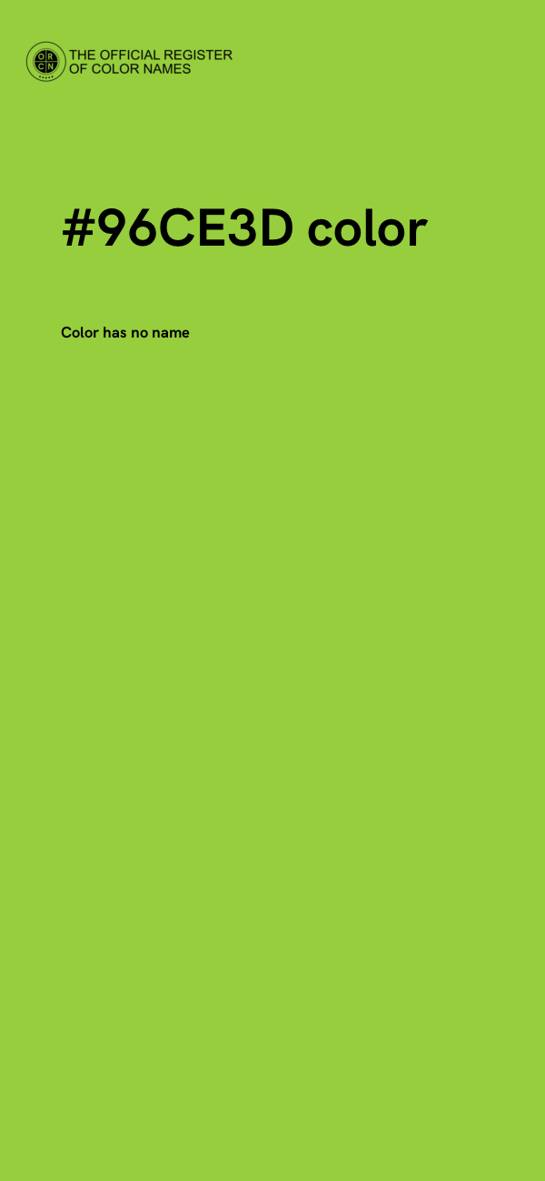 #96CE3D color image