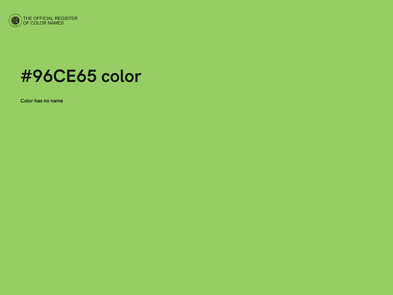 #96CE65 color image