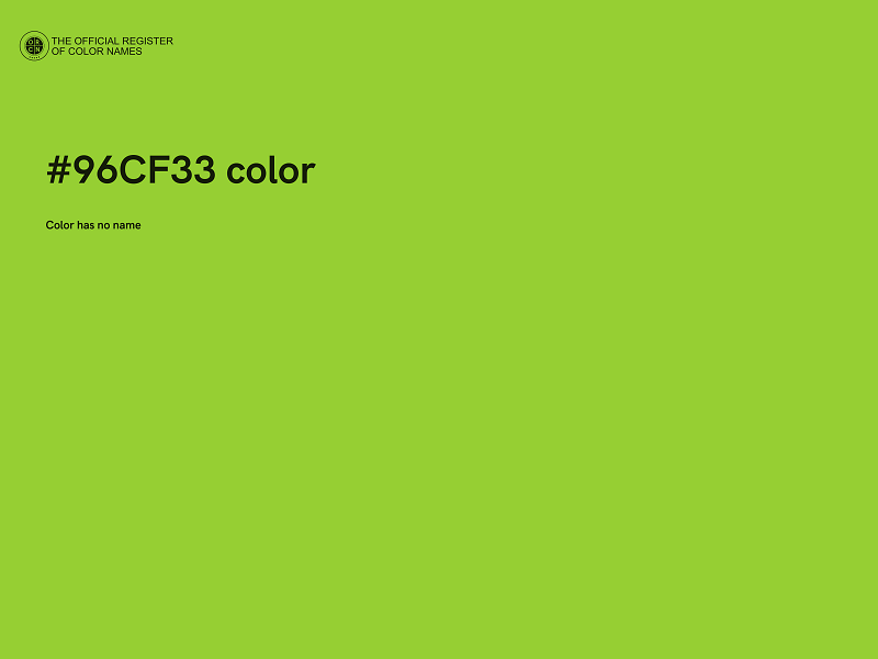 #96CF33 color image