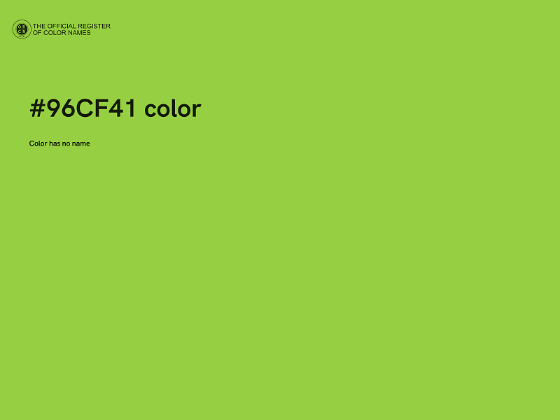 #96CF41 color image