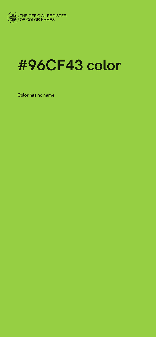 #96CF43 color image