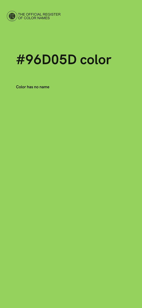#96D05D color image