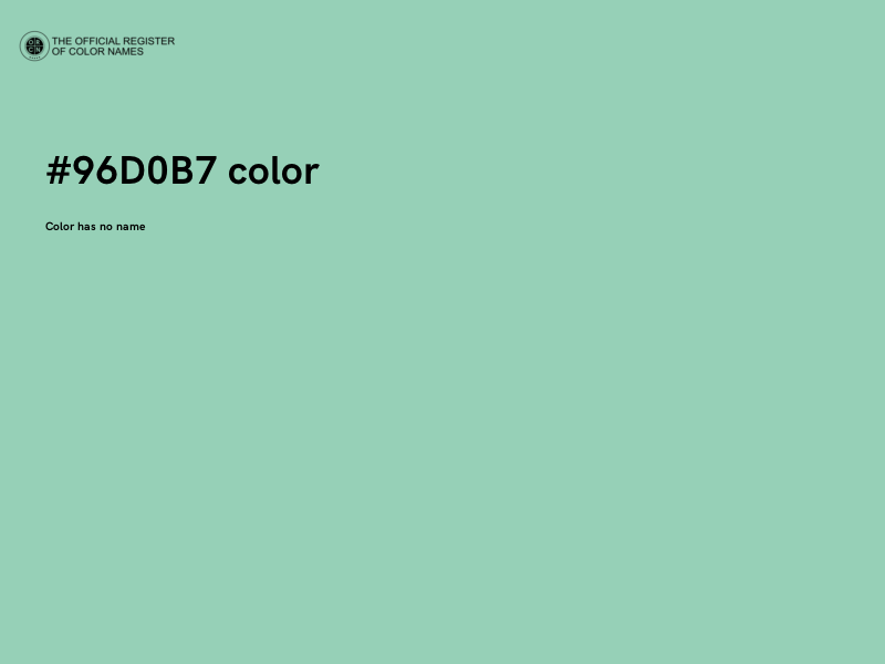 #96D0B7 color image