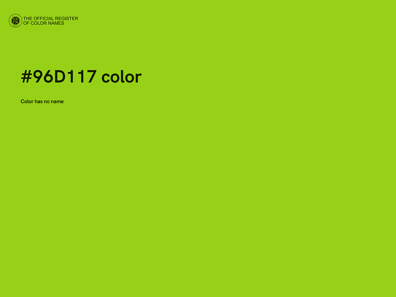 #96D117 color image