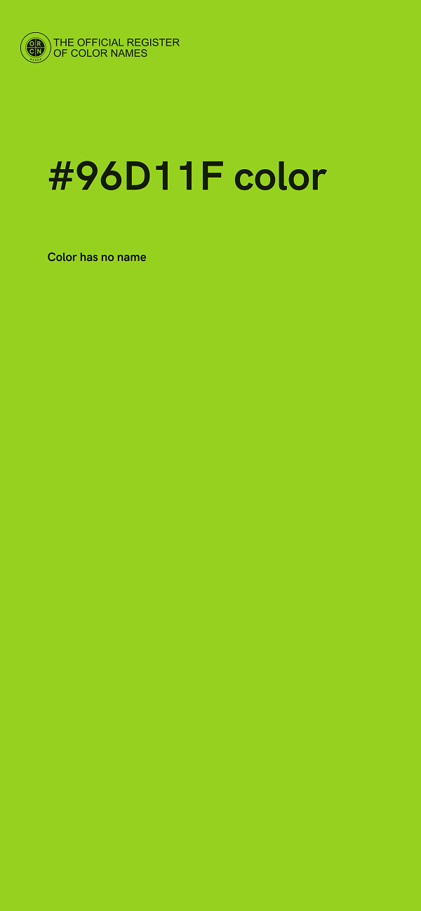 #96D11F color image