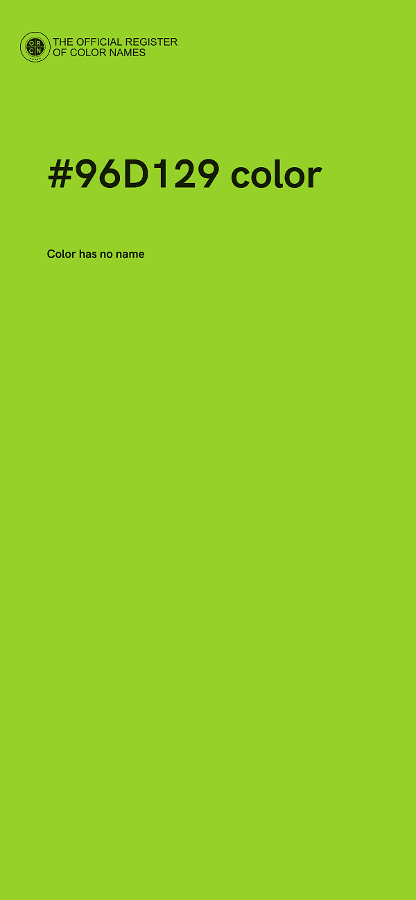 #96D129 color image