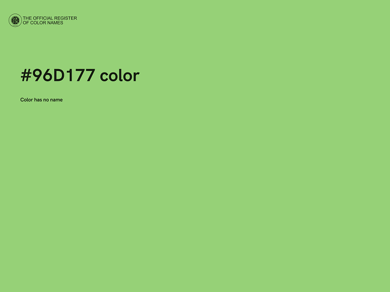 #96D177 color image