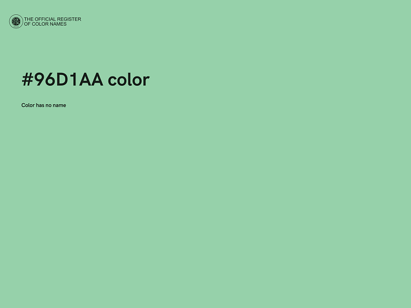 #96D1AA color image