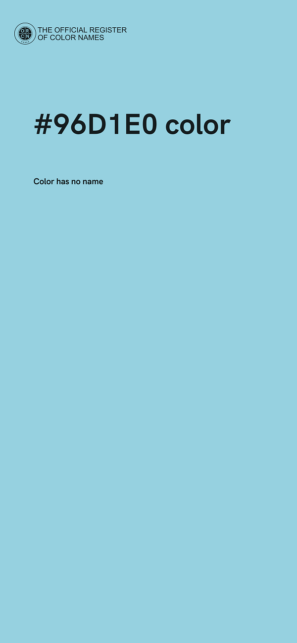 #96D1E0 color image
