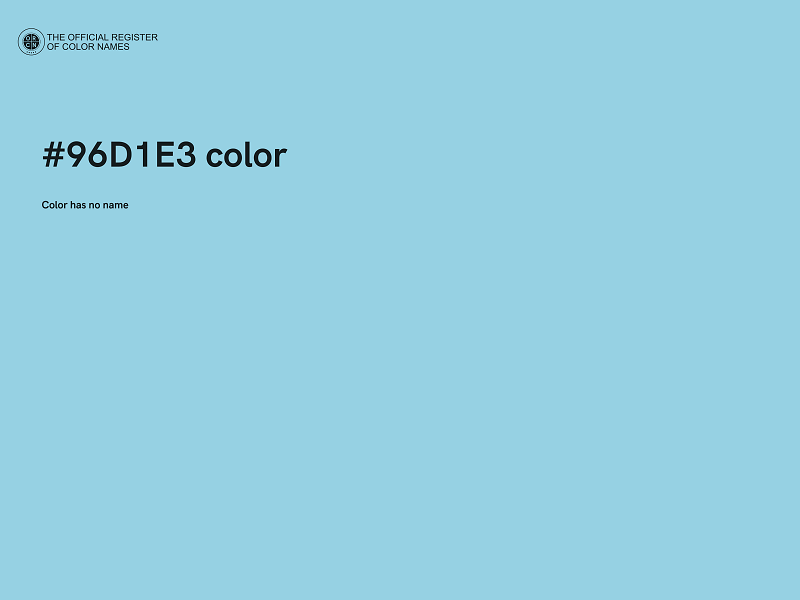 #96D1E3 color image