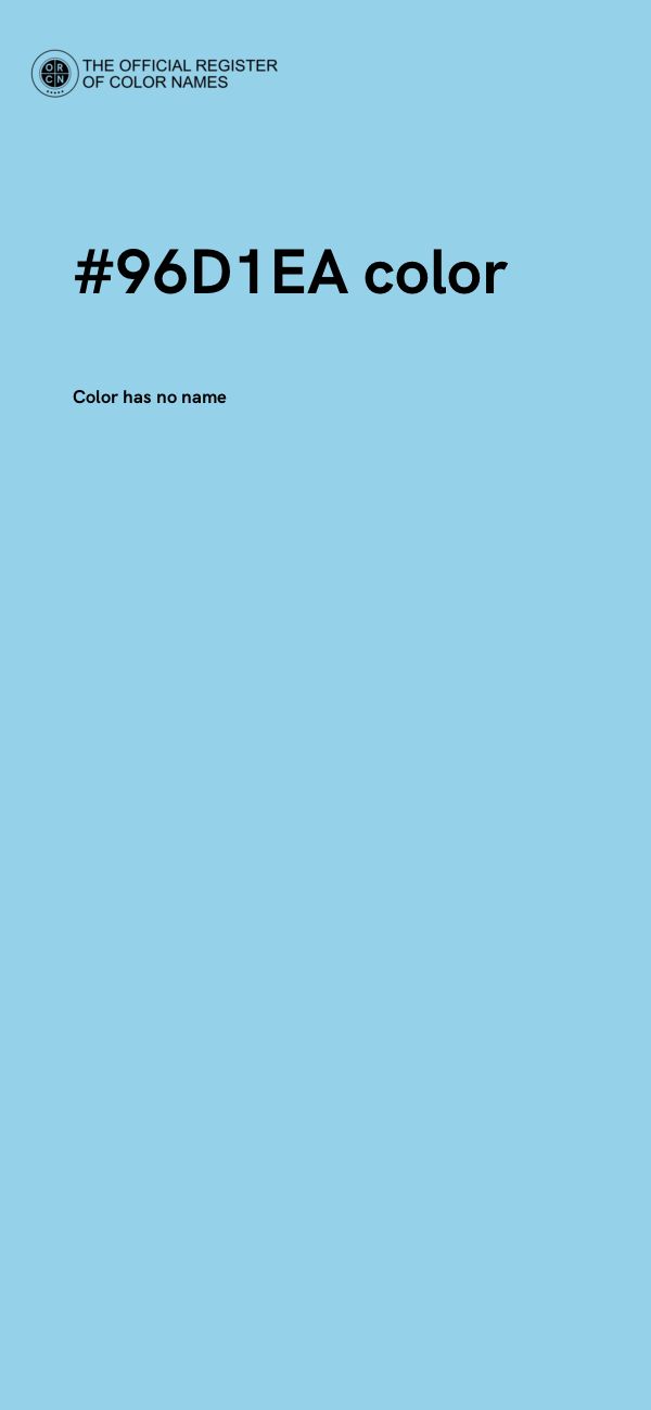 #96D1EA color image