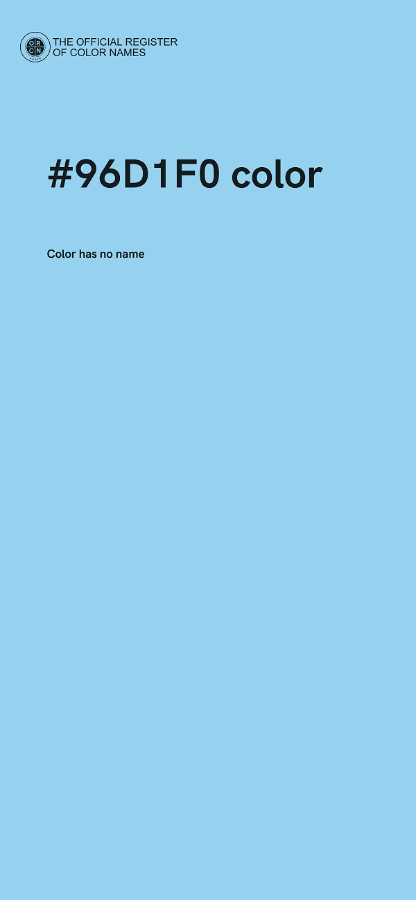 #96D1F0 color image