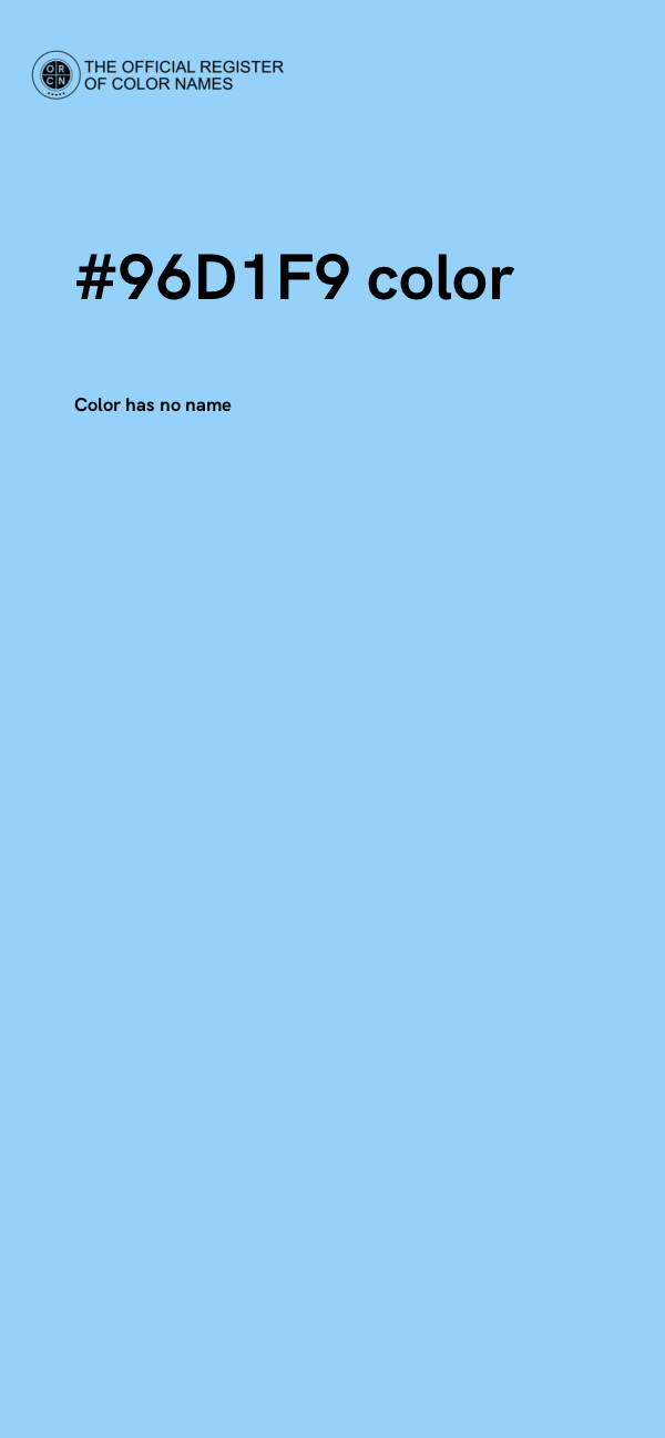 #96D1F9 color image