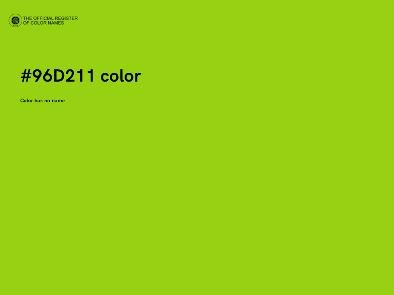 #96D211 color image