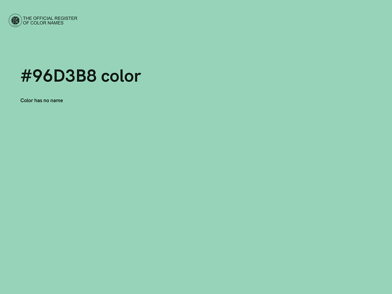 #96D3B8 color image