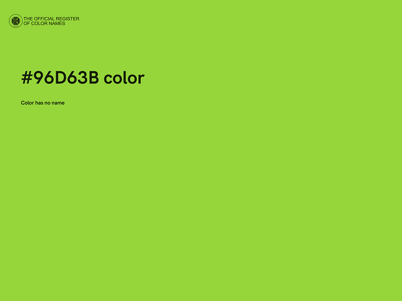 #96D63B color image