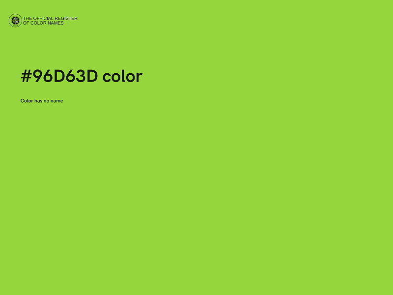 #96D63D color image