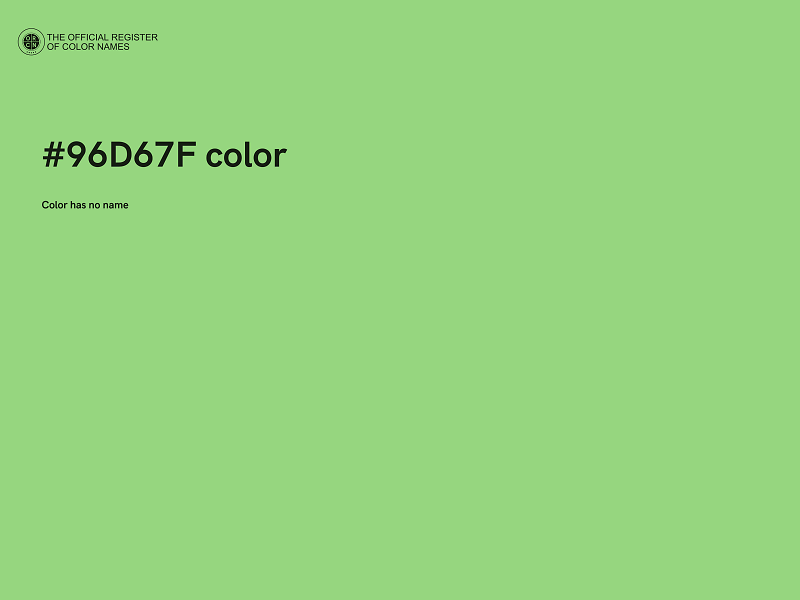 #96D67F color image