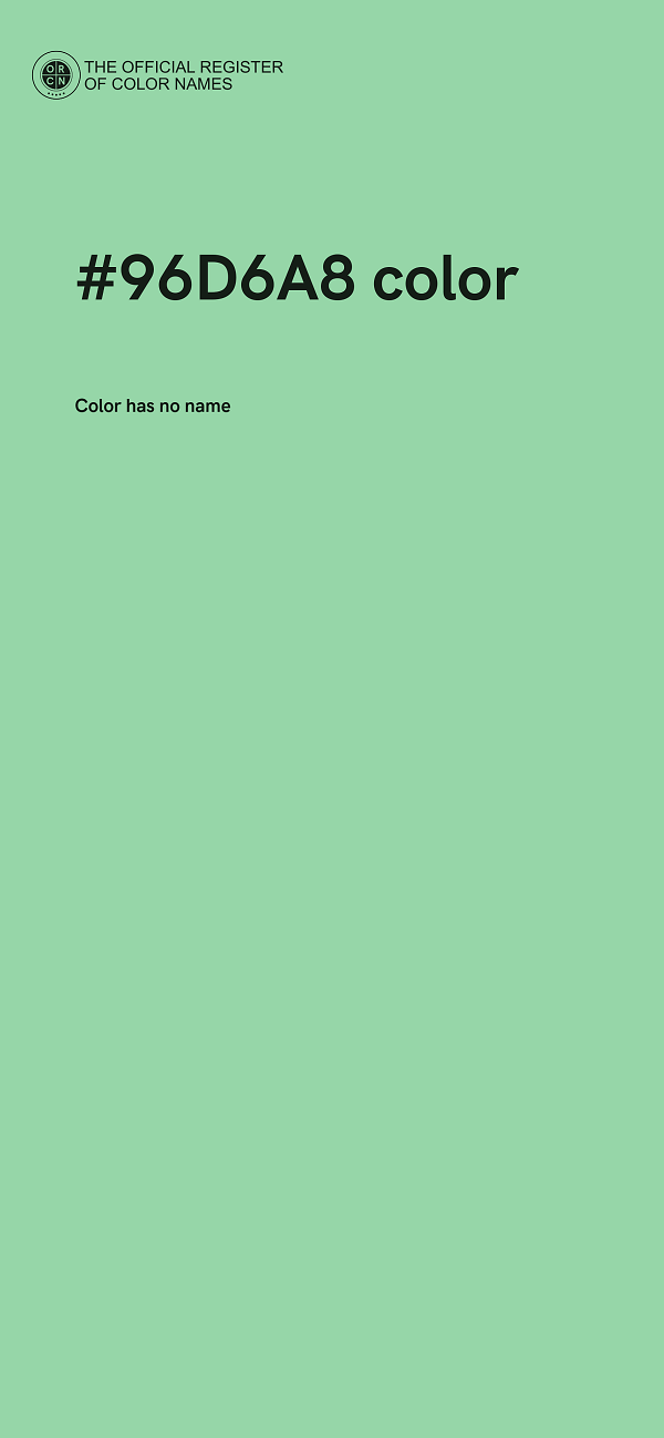 #96D6A8 color image