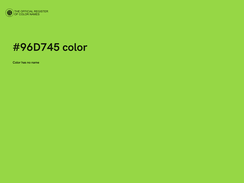 #96D745 color image