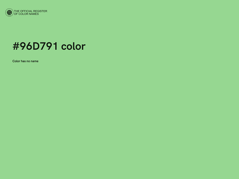 #96D791 color image