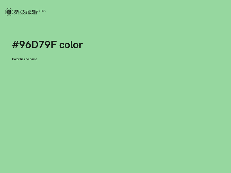 #96D79F color image