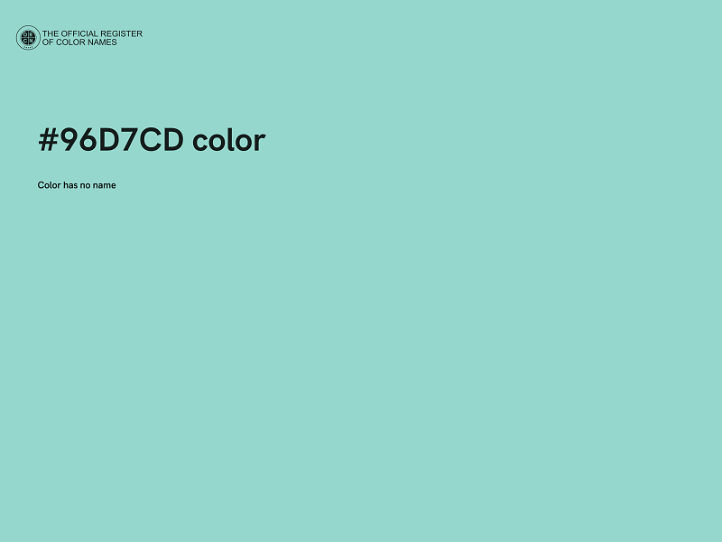 #96D7CD color image