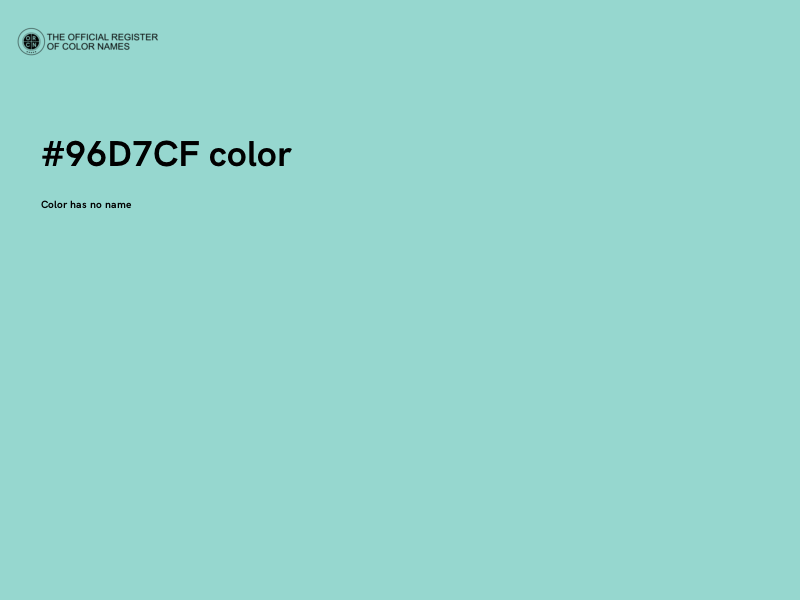 #96D7CF color image