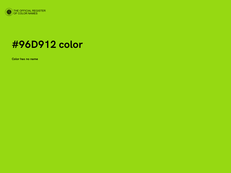 #96D912 color image