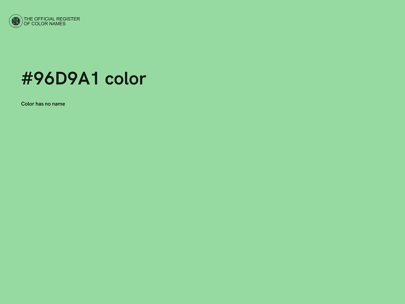#96D9A1 color image
