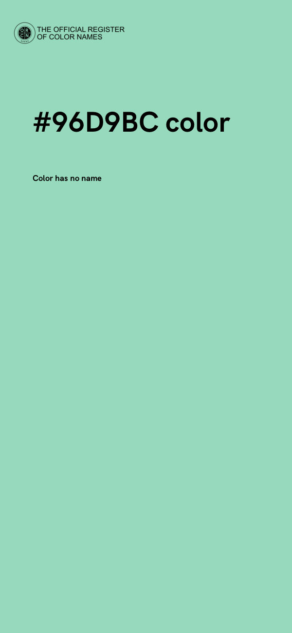 #96D9BC color image