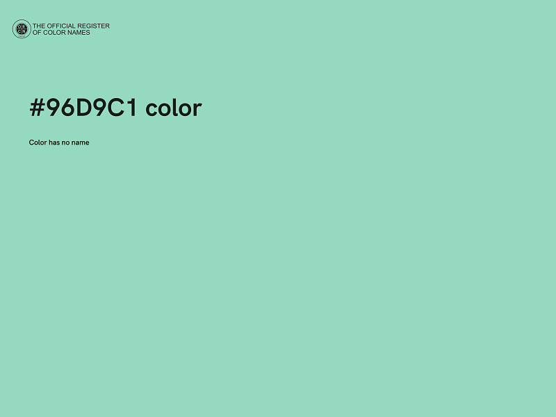 #96D9C1 color image