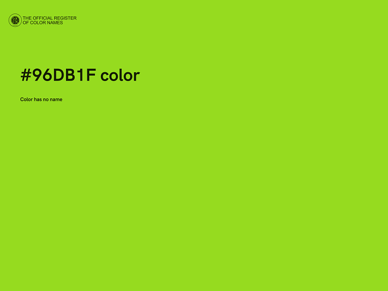 #96DB1F color image