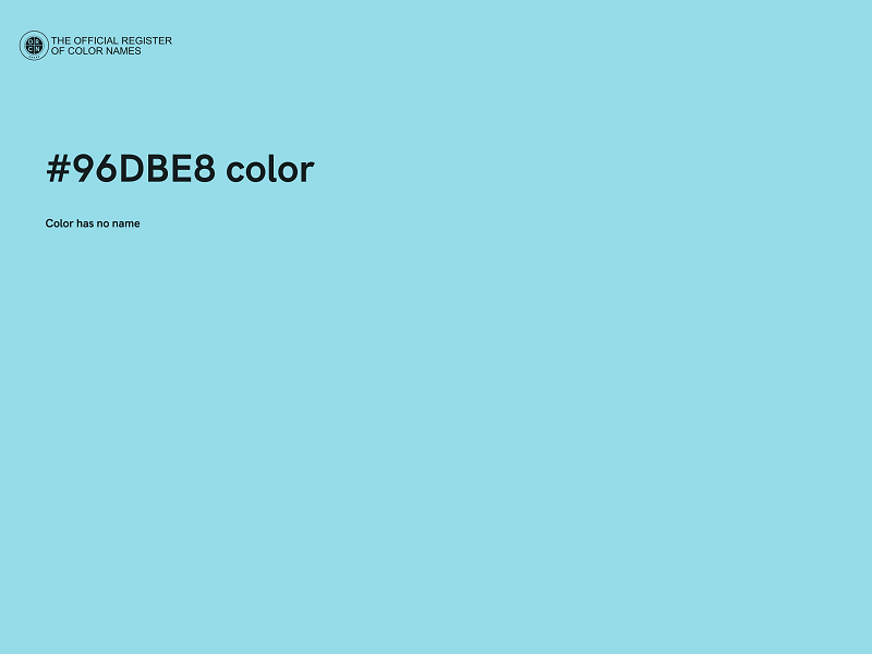 #96DBE8 color image