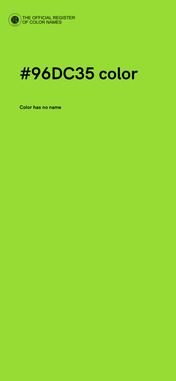 #96DC35 color image